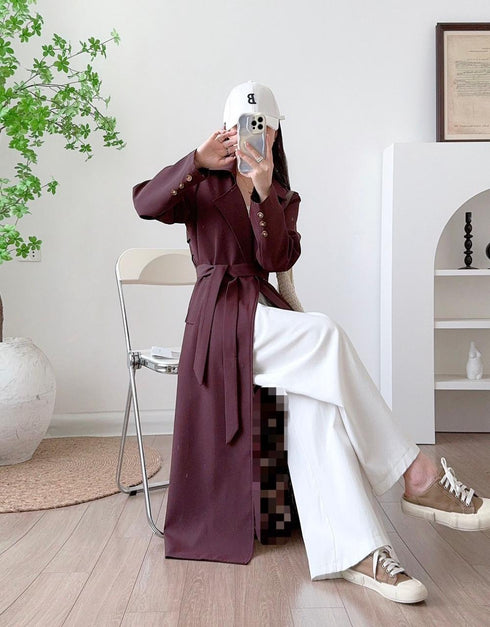 Women Long Trench Coat